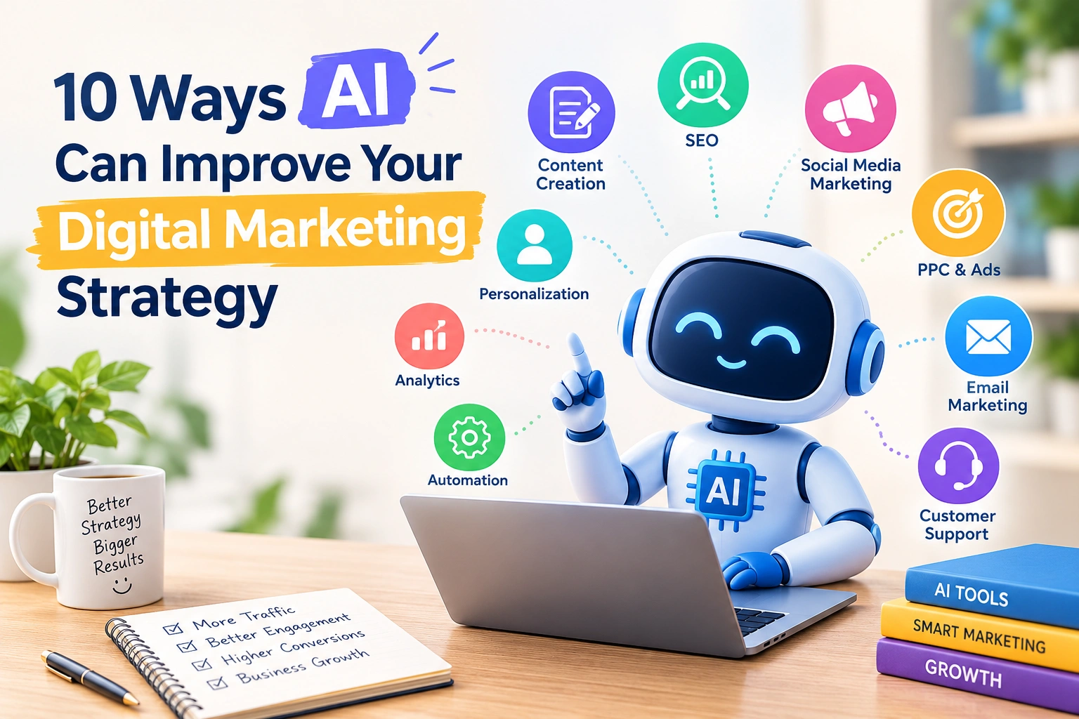 10 Ways AI Can Improve Your Digital Marketing Strategy
