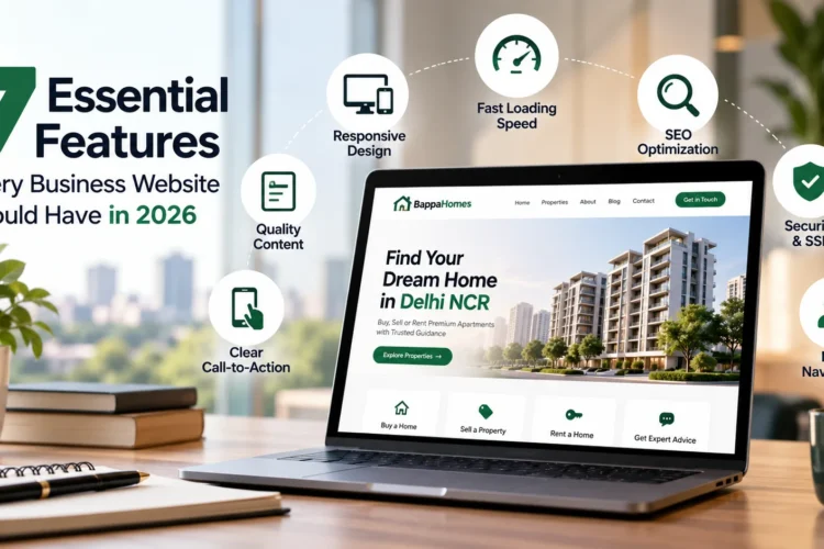 business website features