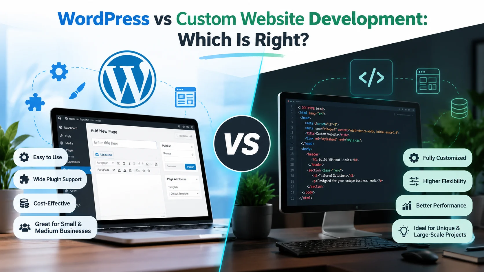 WordPress vs Custom Website Development